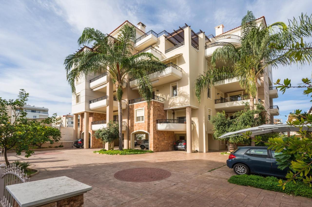 Ferienwohnung Luxury Coastal Retreat, Mountain View Balcony With Palm Trees & Parking Chania  Exterior foto